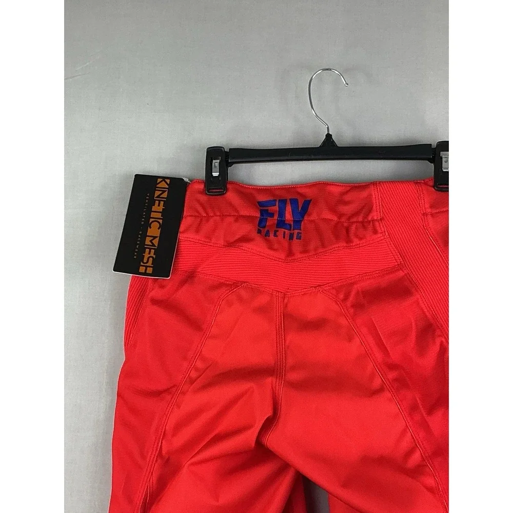 Fly Racing Kinetic Mesh Motocross Pants Men's 32 Red Blue MX Off-Road NWT